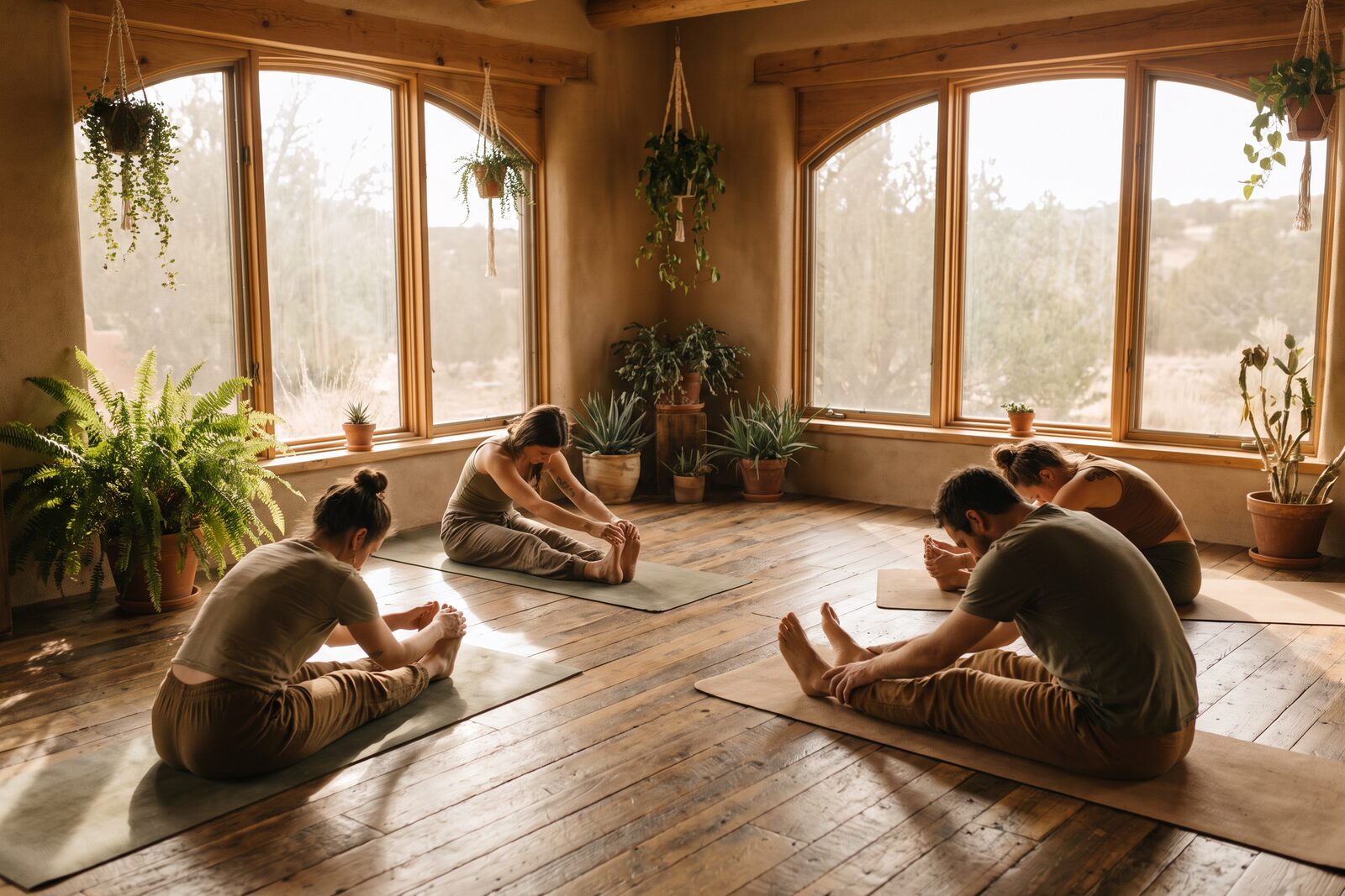 A small yoga class at Still Point